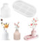 Moule en Silicone Vase, 2 Pièces Moules en Résine Vase, Moules à Couler en Résine Epoxy, Moule De Vase De 3D, DIY Fleurs Moule en Silicone pour Faire des Vases à Fleurs, des Ornements Décoratifs