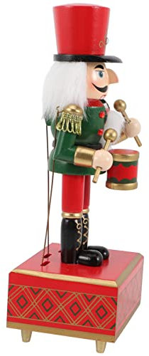 Amosfun Nussknacker-spieldose Nussknacker Tischdeko Ornament im Europäischen Stil Spieldose Musikdose für Weihnachten