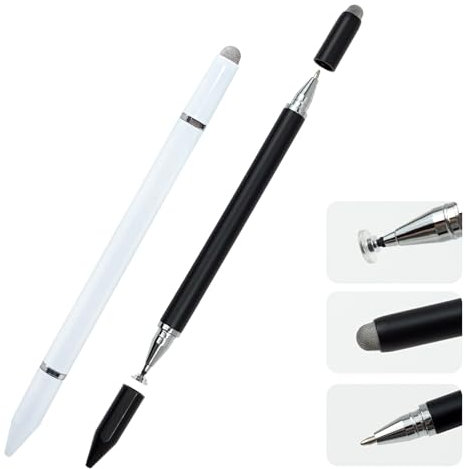 3 in 1 Stylus Pen for Touch Screen High Precision Stylus Pencil with Fine Tip for iPad Compatible with Apple,iPhone,iPad,Android,Microsoft Tablets,Universal Stylus for Drawing Writing Note