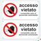 Pubblimania 2 Cartelli Accesso Vietato | Consentito solo al Personale Autorizzato, in alluminio rinforzato 3 mm di spessore (Cm 29x14,5 Accesso Vietato)