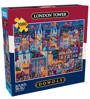 Buffalo Games - Eric Dowdle - London Tower - 1000 Piece Jigsaw Puzzle for Adults - Challenging Puzzle Perfect for Game Nights - Finished Size is 26.75 x 19.75