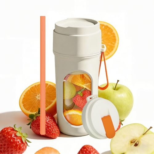 Portable Smoothie Blender 450ml Mini Blender, Personal Blender Bottle for Shakes, Juices Protein Drinks at Home, Gym Travel