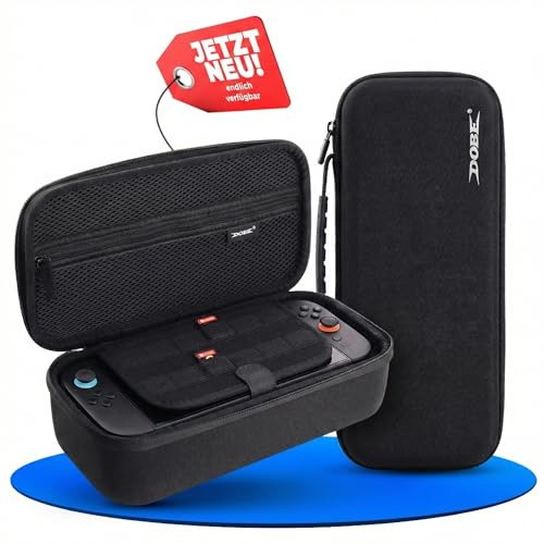 DOBE Tasche für Nintendo Switch 2, Nintendo Switch 2 Case Groß, Schutzhülle für Reisen, Kartenfach für NS 2 Spiele, Hard-Case Schutz & Zubehörfächer