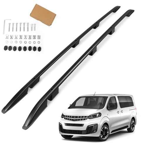 CHROMEMASTER | Dachreling Dachträger Kompatibel mit Opel Zafira Life L3 L LANG 2019-2022; Zur Befestigung der Dachgepäckträger, Dachkörben, Dachboxen oder Dachfahrradträger | Aluminium
