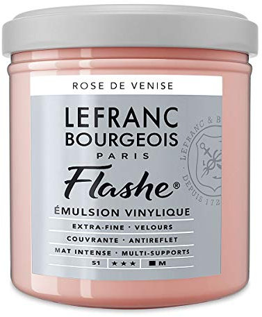 Lefranc Bourgeois Acrylique 230323 et Vinyle Couleur, venetianisch Rose, 7 x 7 x 7,3 cm