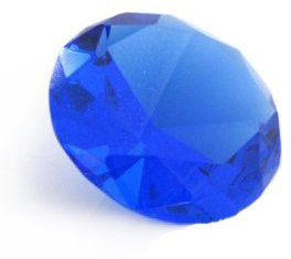 ø120 mm Cristal Diamantes de Cristal (Azul)