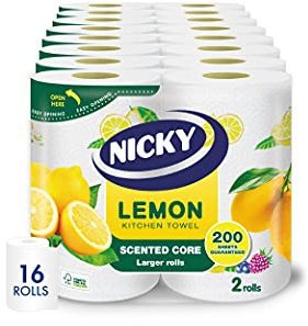 Nicky Limons, 2 rotoli di asciugamani da cucina, 438 g, confezione da 8