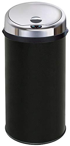 Inmotion 42L Black Stainless Steel Auto Sensor Kitchen Waste Dust Bin