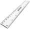 Westcott E-10181 00 Kunststofflineal, Skalierung, 20 cm, 8 Zoll transparent