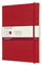 Moleskine Paper Tablet Notebook Digital Smart Notebook Paper Tablet (with lined pages and hardcover, lined, extra-large 19 x 25 cm) red