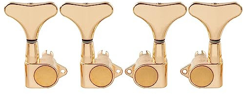 Musiclily Pro 2x2 Sealed Mechaniken-Set für 4-Saiter E-Bass Precision Jazz Bass, Gold