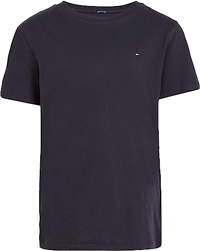 Tommy Hilfiger T-Shirt Manches Courtes Garçon Col Ras-du-Cou, Bleu (Sky Captain), 14 Ans