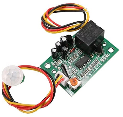 sourcing map 12V DC Human Body Motion Sensor Module Switch Board Infrared Sensor
