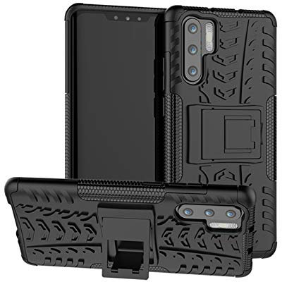 Handy Tasche Kompatibel mit Huawei P30 Pro | Case Panzer Hülle Cover Schutzhülle Etui Bumper für P30 Pro | Schwarz