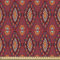 ABAKUHAUS Ethnisch Gewebe als Meterware, Tribal Ikat Geometrisches Motiv, Dicht Gewebter Stoff zum Nähen Polster Wohnaccessoires, 3M (148x300cm), Dunkelrosa