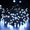 BrizLabs 100 LED Batterie Lichterkette Außen Kaltweiß Weihnachtsbeleuchtung Innen Lichter 8 Modi Wasserdicht mit Timer für Weihnachtsbaum Zimmer Hochzeit Party Garten Dekoration, Grünes Kabel