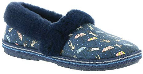Skechers Damen Too Cozy Slipper Hausschuh, Marineblau, Mehrfarbig, 39 EU