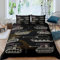 BYSQX Bettwäsche-Set 3 Teilig 135X200 cm Mit Reißverschluss Bett-Bezug, 80X80 cm Kissen-Bezug Bett-Garnitur - Militär Wild Krieg Panzer (1 STK.135 X 200 cm + 2 STK. 80 X 80 cm)