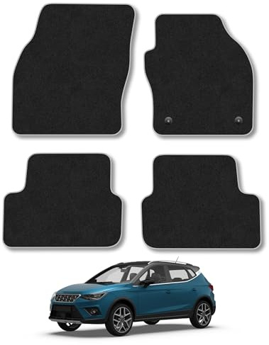 Fits Seat Arona (2017+) Car mats Compatible Accessories Carpet Grey Trim