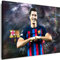 Myartstyle - Bilder R.Lewandowski Sport Fußball 70 x 50 cm Leinwandbilder Xxl - 1 Teilige Wandbilder Kunstdrucke w-a-2045-38