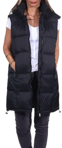 Hailys SL N VT LI44NA Unisex Weste schwarz S 100% Polyamid Basics, Streetwear