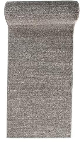Carpeto Läufer Flur 80x100cm Anthrazit Grau Einfarbig Weich Pflegeleicht | Teppichläufer für Küche Waschküche Schlafzimmer Fußbodenheizungsgeeignet Kurzflor Minimalistisch Verkauf pro Meter