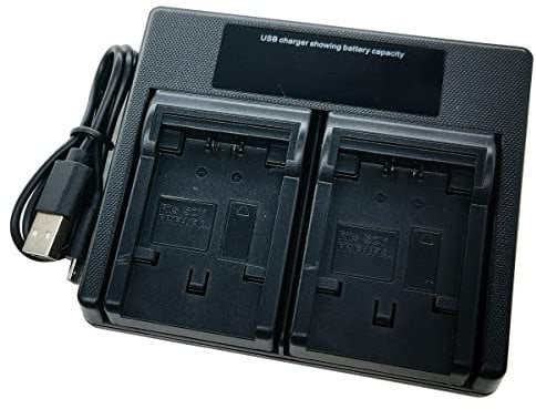 USB Dual Battery Charger for SONY NP-FV100 NP-FH100 NP-FV70 NP-FV50 NP-FH70 NP-FH30 NP-FH50 NP-FP30 NP-FP50 NP-FP70 NP-FP71 NP-FP90 DCR-DVD DCR-HC DCR-SR HDR-CX HDR-XR Series