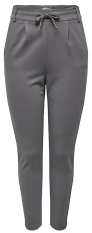 ONLY Damen Onlpoptrash Easy Colour Pant PNT Noos Hose 15115847 ,Plum Kitten Grau ,M / 32L