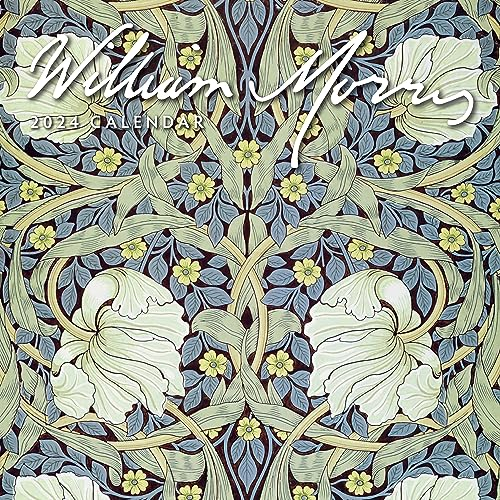 William Morris Wandkalender 2024, quadratisch, von Red Robin Publishing