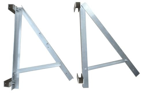 Technaxx Support de la Centrale Solaire pour Balcon 300W TX-227 - Angles de Montage réglables 30°/35°/40°, 3 Options de Montage, certifié DGS, testé statiquement, pour Panneaux solaires 300W