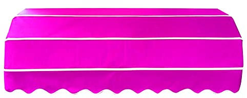 zktoermn Einziehbarer Sonnenschirm, mit Aluminiumrahmen Gebogene Markise Sonnensegel UV-Blockierung für Terrassen Und Gärten (Farbe : Rosa, Größe : 120X80X80cm)