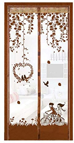 Inception Pro Infinite - Inception Pro Infinite Zanzariera a tenda magnetica per finestre - Mosche - Zanzare - Contro insetti - Fantasia - 210 X 90 cm - Camera - Casa - Arredamento - Colore marrone