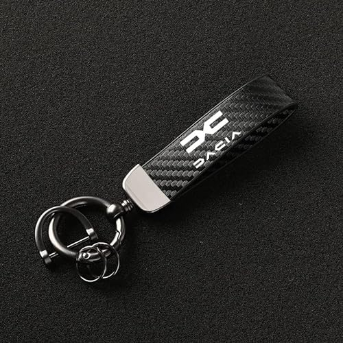 Auto Schlüsselanhänger für Dacia, Leder-Schlüsselanhänger-Ersatz für Männer und Frauen, Geschenke und Merchandise-Autozubehör,B