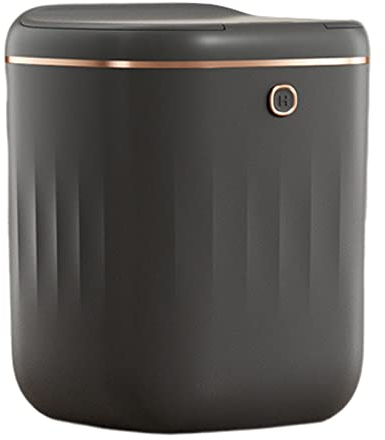 ohfruit Automatic Trash Can with Lid 3 Opening Methods Electric Sensor Garbage Bin 20L Waste Garbage Bin for Kitchen Bathroom Dorm Silent Odor Black