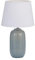 Pauleen 48321 Tischleuchte Glowing Hug E14 max. 20W Weiß, Graublau Stoff, Keramik Nachttischleuchte