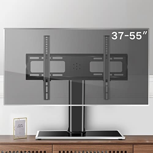 Soporte Universal para TV, Soporte para TV de sobremesa, Base para TV de 37 a 55 Pulgadas, Soporte para TV de Altura Ajustable, soporta hasta 40kg/88lbs Decoration