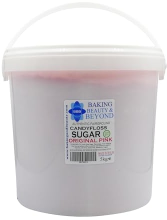 Baking Beauty and Beyond Premium Candy Floss Sugar 5kg - Original Pink Flavour