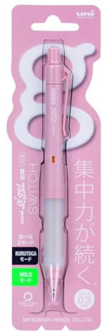 三菱鉛筆 Mitsubishi Pencil Mechanical Pencil Alpha Gel Switch 0.3 Cotton Pink M31009GG1P.51