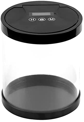 Elektronische Zeitverriegelungsbox, Timer-Lock-Behälter, multifunktional, Zeitverriegelung, Box für Spielzeug, Handys, keine Batterie, Schwarz