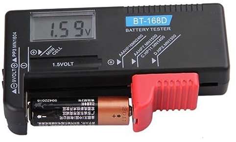 Uonlytech 9v Bt Digital Lcd Battery Tester for Aa Aaa and Batteries Accurate Voltage Reading and Easy Use Design for Home and Automotive Use