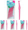 Tepe Angle Scovolini Interdentali Angolati, Misura Iso 0 (Filo 0,4 Mm), Rosa, 6 Pezzi X Confezione (Confezione da 4)