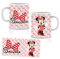 Taza de plástico personalizada. Ideal para el colegio y la guardería. VUELA AL COLE. Regalos Personalizados. Diferentes Modelos a Elegir (Minnie roja)