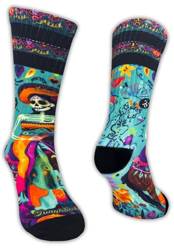 Jungle Socks Bunte Lustige Sportsocken für Männer & Frauen – Lange Socken für CrossFit, Hyrox, Fitness, Laufen, Radfahren, MTB, Wandern & Alltag – Atmungsaktive Streetwear Socken.