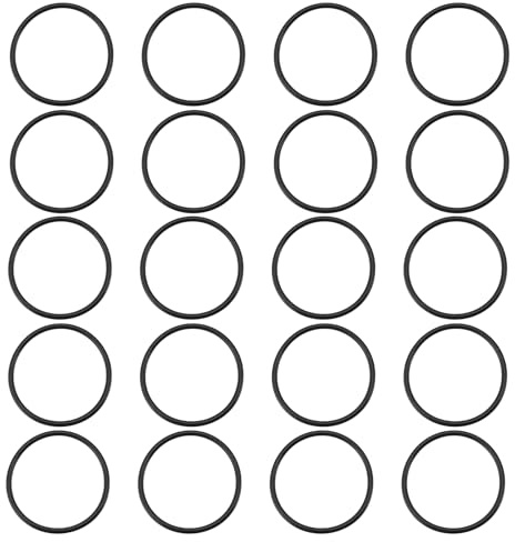 Be In Your Mind Lot de 20 joints toriques en caoutchouc nitrile de 50 mm pour robinet, tuyau d'arrosage, tuyau, plomberie, automobile, 50 x 56 x 3 mm, noir