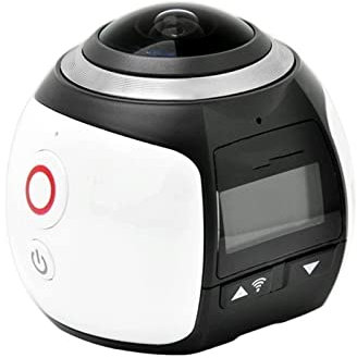 DIGNIFE Action Camera, 360 Degree Panoramic Sports DV Wifi Sports Camera Portable Waterproof(Bianco)