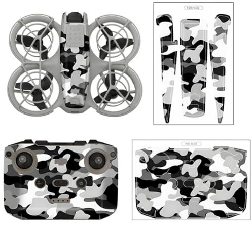 Rtyweth Für DJI Neo Drohne Aufkleber Scratch PVC Decal Guard Aircraft Accessories Neo Y6P1 Ersatz für DJI Aufkleber