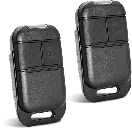 Lot de 2 2401539 Telecommande Portail,433,42 MHz Télécommande Compatible avec 1841026,1841025,Bip Portail de Garage,2 canaux