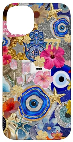 Evil Eyes Collage Protection Summer Case for iPhone 14 Plus