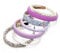 Fashion Headbands for Women Girls Headband Set, 7pcs Pearl Headband Floral Hair Bands Padded Headbands for Women Vintage Wide Head band (Purple)