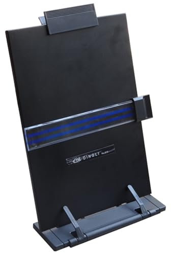 Dokumenthalter 9x12 -Zoll -Kunststoffpapierhalter mit 7 einstellbarer Winkel- und Reading -Aid -Stall -Sleek -Dehnungs -Relief -Papierständer für Schreibtisch beim Eingeben, Lesen von Dokument